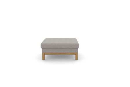 Polsterhocker Delgano in Club Light Grey 54