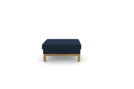 Polsterhocker Delgano in Facet Blue 45