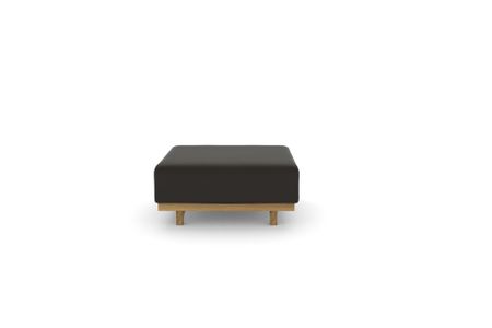 Polsterhocker Vitoria in Milano 221 Dark Brown (Leder)