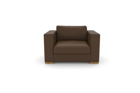 Sessel Laguna in Atlantic 528 Nougat (Leder)