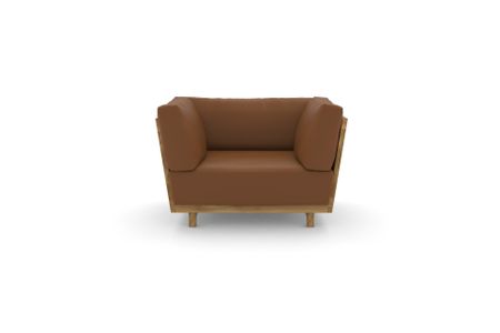 Sessel Vitoria in Atlantic 507 Terra (Leder)