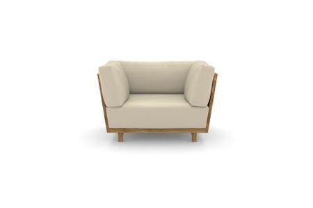 Sessel Vitoria in Milano 886 Beige (Leder)
