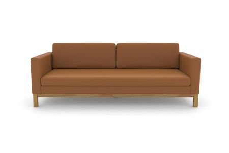 Sofa Delgano in Atlantic 511 Arancio (Leder)