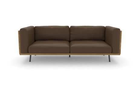 Sofa Viana in Atlantic 528 Nougat (Leder)