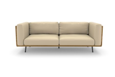 Sofa Viana in Milano 998 Ecru (Leder)
