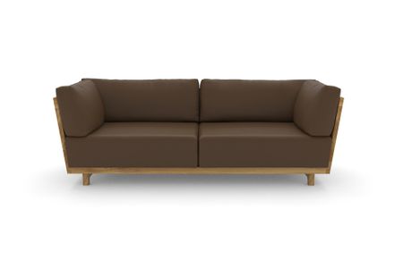 Sofa Vitoria in Atlantic 528 Nougat (Leder)