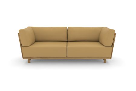 Sofa Vitoria in Atlantic 534 Senape (Leder)