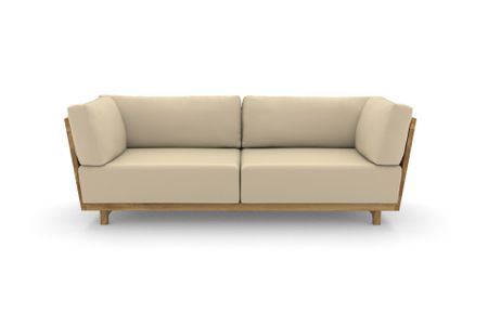 Sofa Vitoria in Milano 998 Ecru (Leder)