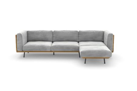 Ecksofa mit Recamiere Viana in Zaragoza Zinc 22