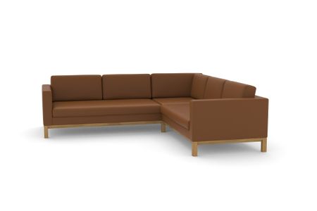 Ecksofa Delgano in Atlantic 507 Terra (Leder)