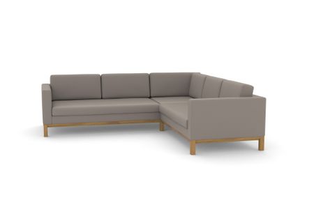 Ecksofa Delgano in Borys Moon 57 (Kunstleder)