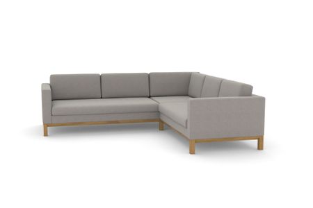 Ecksofa Delgano in Club Light Grey 54