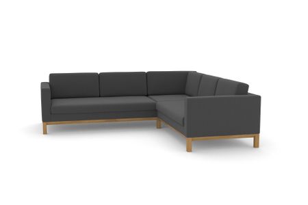 Ecksofa Delgano in Lucerne Carbon 44