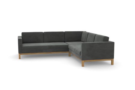 Ecksofa Delgano in Varese Steel 93