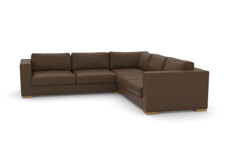 Ecksofa Laguna in Atlantic 528 Nougat (Leder)