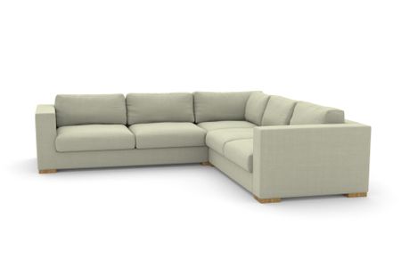 Kleines Ecksofa Laguna in Kiss Green 55