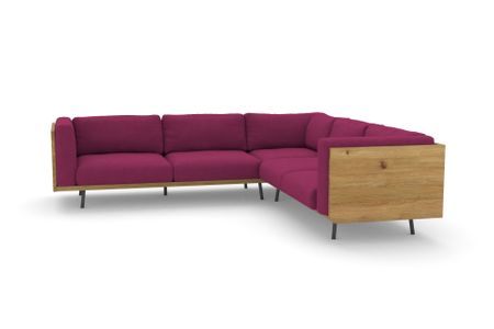 Ecksofa Viana in Facet Fuchsia 77