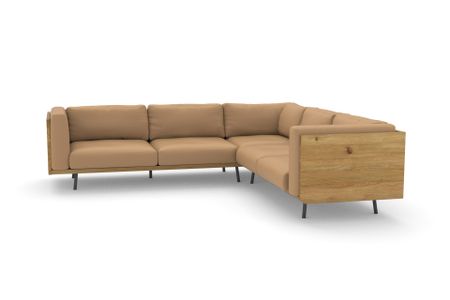 Ecksofa Viana in Milano 764 Sand (Leder)