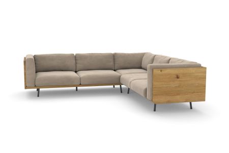 Ecksofa Viana in Varese Pumice 91