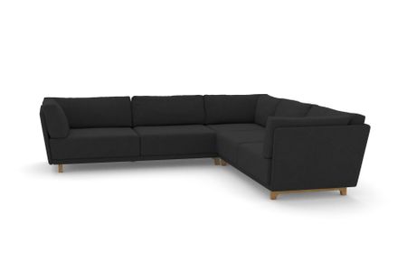 Ecksofa Vila in Facet Black 1003