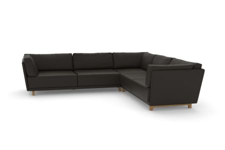 Ecksofa Vila in Milano 221 Dark Brown (Leder)
