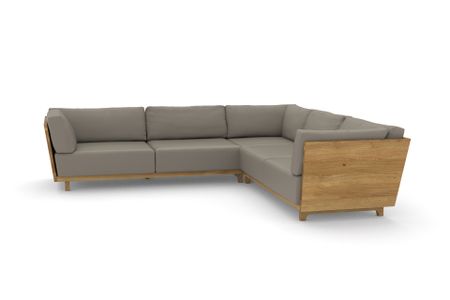 Ecksofa Vitoria in Atlantic 532 Ecru (Leder)