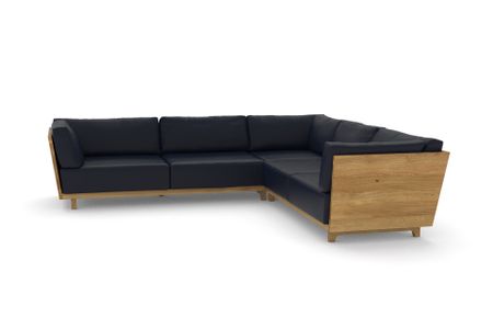 Ecksofa Vitoria in Atlantic 542 Notte (Leder)