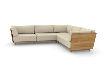 Ecksofa Vitoria in Milano 886 Beige (Leder)
