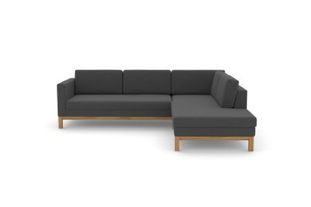 Ecksofa Delgano in Lucerne Carbon 44
