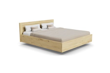 Bett Ambra aus Eiche hell Massivholz