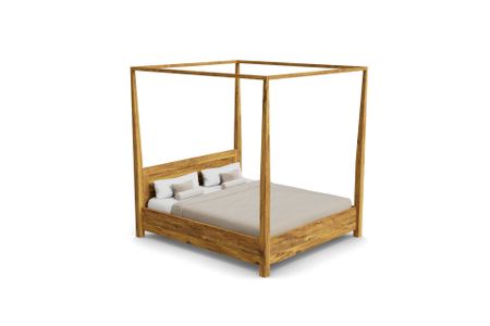 Bett Finca aus Asteiche Massivholz