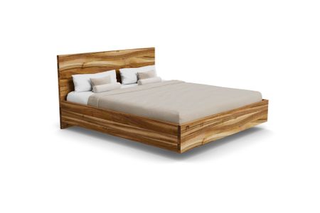 Bett Ligera aus europäischer Nussbaum Massivholz