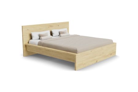 Bett Sana aus Eiche hell Massivholz