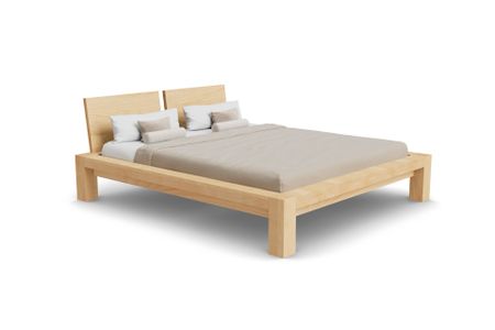 Bett Bamaco aus Buche Massivholz