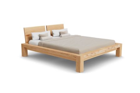 Bett Bamaco aus Kernbuche Massivholz