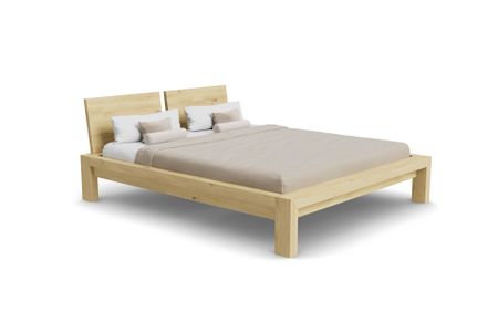 Bett Bana aus Eiche hell Massivholz