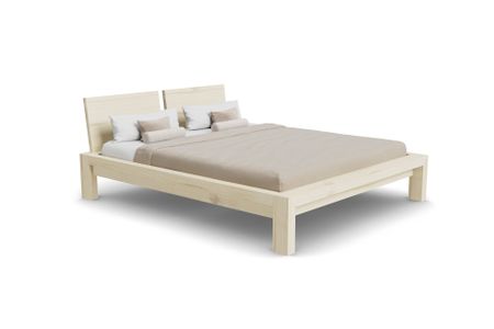 Bett Bana aus Esche hell Massivholz