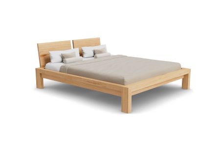 Bett Bana aus Kernbuche Massivholz