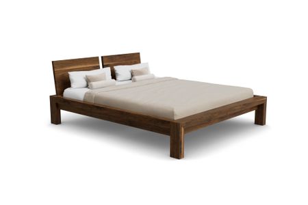 Bett Bana aus amerikanischer Nussbaum Massivholz