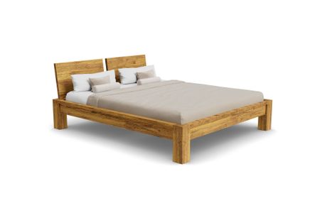 Bett Banto aus Asteiche Massivholz