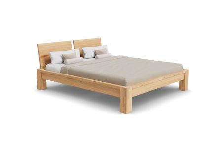 Bett Banto aus Kernbuche Massivholz