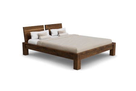 Bett Banto aus amerikanischer Nussbaum Massivholz