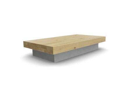 Couchtisch Asia aus Eiche hell Massivholz