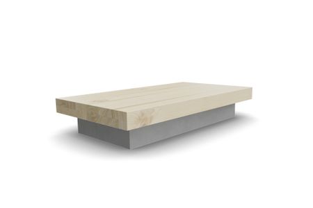 Couchtisch Asia aus Esche hell Massivholz