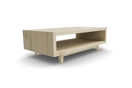 Couchtisch Astana aus Esche hell Massivholz