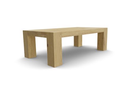 Couchtisch Bamaco aus Eiche hell Massivholz