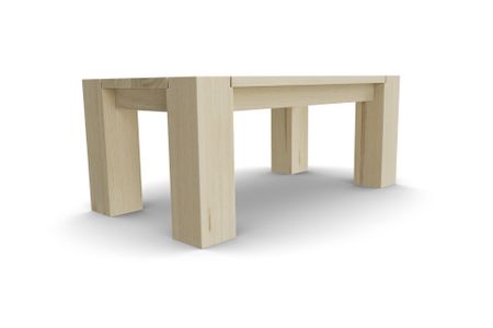 Couchtisch Bantam aus Esche hell Massivholz