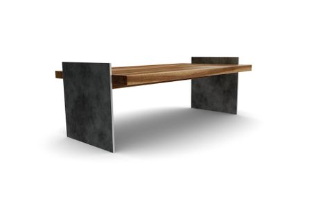 Couchtisch Lima aus europ&auml;ischem Nussbaum Massivholz
