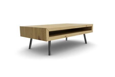 Couchtisch Volta aus Eiche hell Massivholz