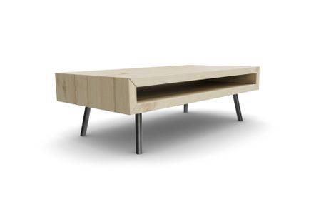 Couchtisch Volta aus Esche hell Massivholz